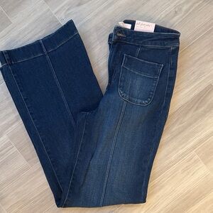 LC Lauren Conrad Women's Dark Indigo Straight Leg Jeans